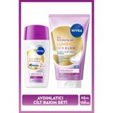 NIVEA Luminous630 Skin Glow SPF50+ Aydınlatıcı Yüz Güneş Kremi 40ml ve Yüz Temizleme Jeli 150ml Set