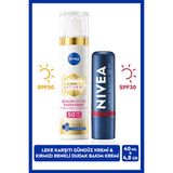 Nivea Luminous630 Thiamidol Etkili Leke Karşıtı Gündüz Kremi 40ml ve Kırmızı Renkli Dudak Bakım Kremi4,8gr