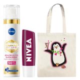 NIVEA Luminous630 Thiamidol Etkili Leke Karşıtı Gündüz Yüz Bakım Kremi 40ml ve Böğürtlen Işıltılı Nemlendirici Dudak Bakım Kremi 4,8gr