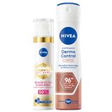 NIVEA Luminous630 Thiamidol Etkili Leke Karşıtı Gündüz Yüz Bakım Kremi 40ml ve Sprey Deodorant Derma Control Clinical 150ml