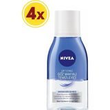 Nivea Make Up Expert Çift Fazlı Göz Makyaj Temizleyici 125 ml x 4 Adet