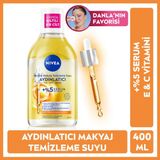 Nivea Makyaj Temizleme Suyu - Normal ve Hassas Ciltler için Besleyici Etki, C Vitamini ile Zenginleştirilmiştir, 400 ml