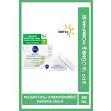 Nivea Matlaştırıcı Gündüz Yüz Bakım Kremi 50ml, 24 Saat Yoğun Nemlendirici, Karma Ciltler, Aloe Vera