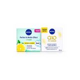 NIVEA Matlaştırıcı Yüz Kremi & Q10 Power Kırışık Karşıtı Sıkılaştırıcı Gündüz Kremi SPF 15, 2'li Set
