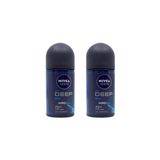 Nivea Men 2x50 ml Deep Dimension Aktif Karbon Espresso Roll-on