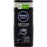 Nivea Men Active Clean 3’ü 1 Arada Duş Jeli 250 ml (Aktif Kömürlü)