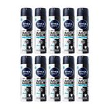 Nivea Men Black White Invisible Fresh 10x150 ml Erkek Deodorant