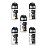 Nivea Men Black-White Invisible Güçlü Etki 5x50 ml Roll-On Deodorant