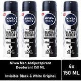 Nivea Men Black White İnvisible Original 4x150 ml Erkek Deodorant