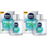 NIVEA Men Cool Kick Fresh Tıraş Sonrası Losyon 100 ml, Serinleten Ferahlık (2 paketi)