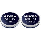NIVEA Men Creme Erkek Bakım Kremi 30 ml, El, Yüz ve Vücut Nemlendirici Krem, Hızlı Emilir, Yapışkan His Bırakmaz 2li paket