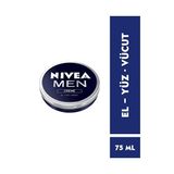 Nivea Men Creme Erkek Bakım Kremi 75 ml, El, Yüz Ve Vücut Ne mlendirici Krem, Hızlı Emilir