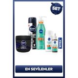 NIVEA MEN Damat Seti, Deodorant, Vücut Kremi, Renksiz Dudak Kremi, Karşıtı Jel, Serum, Güneş Kremi