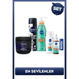 Nivea MEN Damat Seti, Deodorant, Vücut Kremi, Renksiz Dudak Kremi, Sivilce Karşıtı Jel, Serum, Güneş Kremi