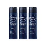 Nivea Men Deep Darkwood 3x150 ml Erkek Deodorant