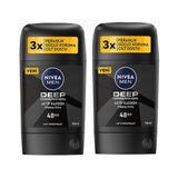 Nivea Men Deep Dimension Aktif Karbon 2x50 ml Erkek Stick Deodorant
