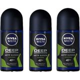 Nivea Men Deep Dimension Amazonia 3x50 ml Erkek Roll-On Deodorant