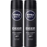 Nivea Men Deep Dimension Dark Wood Aktif Karbon 2x150 ml Erkek Sprey Deodorant