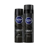 Nivea Men Deep Dimension Kişisel Bakım Seti 48 Saat Anti-Perspirant Koruma Deodorant 150 ml, Tıraş Jeli