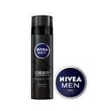 NIVEA Men Deep Dimension Tıraş Jeli 200ml ve NIVEA Men Creme Erkek Nemlendirici Bakım Kremi 30ml