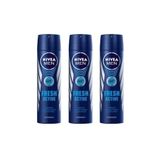 NIVEA Men Deodorant Fresh Active 3 X 150 Ml P09750