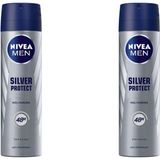 Nivea Men Deodorant Silver Protect 2'li Hızlı Kuruma ile 48 Saat Etkili Koruma Sağlar
