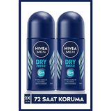 Nivea Men Dry Fresh Deodorant Roll-On 50 ml X 2 Adet, 72 Anti-Perspirant Saat Koruma