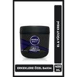 NIVEA Men El Ve Vücut Kremi Deep Impact 400ml, Nemlendirici