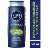 Nivea Men Energy 500 ml Duş Jeli + Nivea Creme Care 400 ml Duş Jeli + Nivea Soft 300 ml Krem