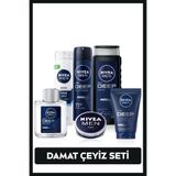 NIVEA MEN Erkek Bakım Çeyiz Seti, Deodorant,Tıraş ve Duş Jeli,Losyon,Yüz Temizleme Jeli, Nemlendirici Krem