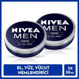 Nivea Men Erkek Creme 30 ml Tüm Cilt Tipleri İçin Yoğun Nemlendirici El Yüz Vücut Kremi