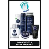 NIVEA Men Erkek Creme, Duş Jeli 500ml, Tıraş Jeli 200ml, Losyon100ml, Temizleme Jeli100ml, Deodorant 150ml