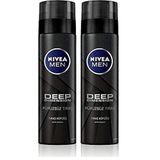 NIVEA MEN Erkek Deep Dimension Tıraş Köpüğü 200 ml, Kusursuz Tıraş,Aktif Karbon, Kaygan Tıraş Deneyimi (2 paketi)