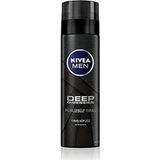 NIVEA MEN Erkek Deep Dimension Tıraş Köpüğü 200 ml, Kusursuz Tıraş,Aktif Karbon, Kaygan Tıraş Deneyimi