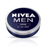 NIVEA MEN Erkek Nemlendirici Bakım Kremi 30 ml, El, Yüz ve Vücut Nemlendirici Krem, Hızlı Emilir, Yapışkan His Bırakmaz, E Vitamini