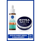 Nivea MEN Erkek Nemlendirici Bakım Kremi 30ml Ve Derma Skin Clear Sivilce Karşıtı Cilt Serumu 30ml