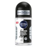 Nıvea Men Erkek Roll-On Deodorant Black&White Invisible Original 72 Saat Anti-Perspirant Koruma 50Ml (3'Li Paket)