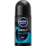 NIVEA MEN Erkek Roll-on Deodorant Deep Beat 50 ml, 72 Saat Ter ve Ter Kokusuna Karşı Anti Perspirant Koruma