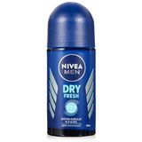 NIVEA Men Erkek Roll On Deodorant Dry Fresh 72 Saat Anti-Perspirant Koruma, Ekstra Kuruluk, 50 ml