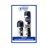 Nivea Men Erkek Sprey Deodorant Black & White 150 ml ve Mini Roll-On Black & White 25 ml, 48 Saat Koruma