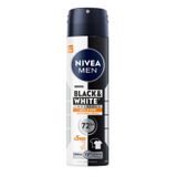 NIVEA MEN Erkek Sprey Deodorant Black & White Invisible Güçlü Etki 72 Saat Anti-perspirant Koruma 150ml