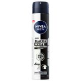 Nıvea Men Erkek Sprey Deodorant Black&White Invisible 72 Saat Anti-Perspirant Original 200Ml (5'Li Paket)