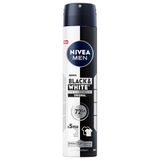 NIVEA MEN Erkek Sprey Deodorant Black&White Invisible Original 200 ml, 72 Saat Anti-perspirant Ter Koruması,Ekonomik Boy