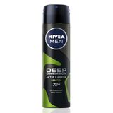 NIVEA MEN Erkek Sprey Deodorant Deep Dimension Amazonia 150ml, 72 Saat Anti-perspirant Ter Koruması