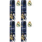NIVEA MEN Erkek Sprey Deodorant Deep Extreme 150ml, 72 Saat Anti-perspirant Ter Koruması, Enerjik Koku (4 paketi)