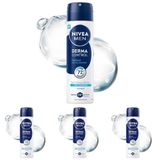 NIVEA MEN Erkek Sprey Deodorant Derma Control Defend 150 ml, 72 Saat Anti Perspirant Koruma, Tahrişe Karşı Koruma,Hyaluronik Asit, Pro Vitamin B5,Alkolsüz Formül (4 paketi)