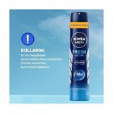 NIVEA MEN Erkek Sprey Deodorant Fresh Active 200ml, Ter Kokusuna Karşı 48Saat Koruma, X3 Adet, Avantajlı Boy