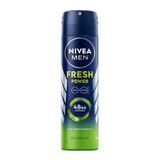 NIVEA MEN Erkek Sprey Deodorant Fresh Power 150 ml, 48 Saat Deodorant Koruması, Uzun Süren Ferahlık