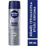 Nıvea Men Erkek Sprey Deodorant Silver Protect 150 Ml,48 Saat Anti-Perspirant Koruma, Hızlı Kuruma