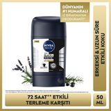 NIVEA MEN Erkek Stick Deodorant Black&White Epic Night 50 ml,Terleme Karşıtı,Kumaş Koruması,Alkolsüz